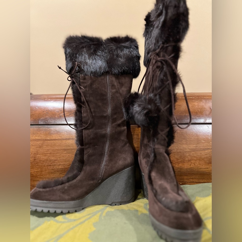 Coach Fur Winter Boots